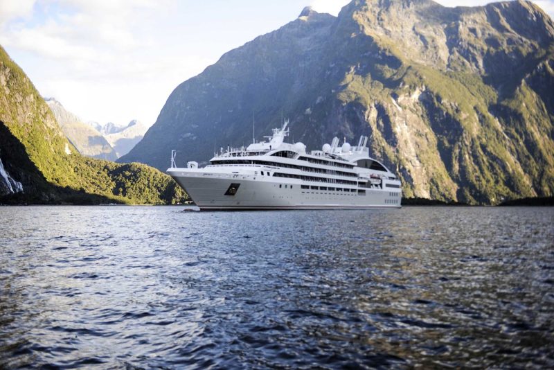 Sail through the dramatic fjords of New Zealand on your next Ponant cruise.