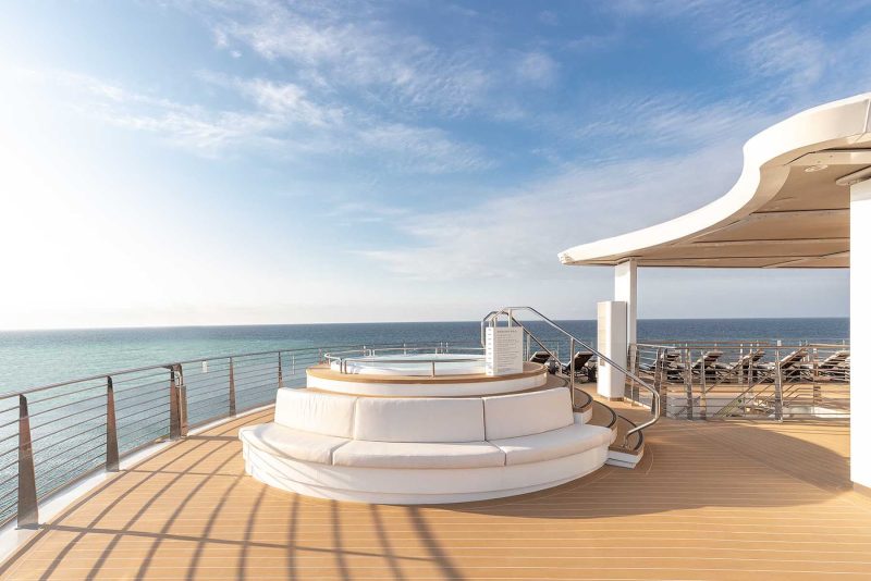 Soak in a whirlpool during a break from the action on your Silver Origin sailing.