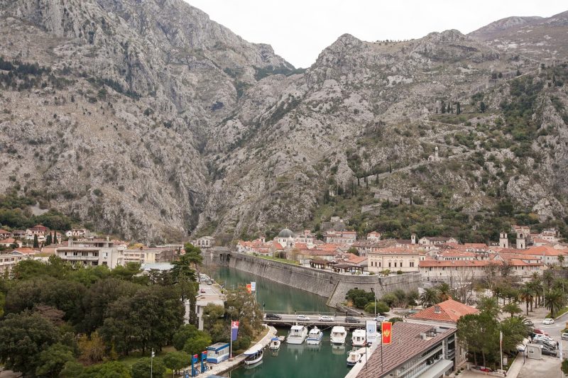 A view of Old Kotor from the harbor.