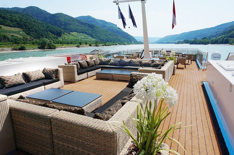 Watch the passing landscapes from the main deck of AmaKristina when she sails in 2017.