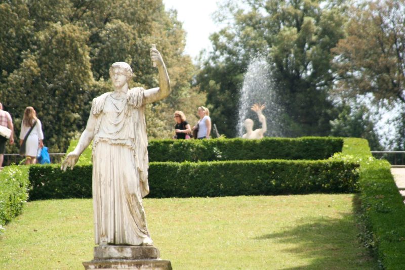 One of the statues on the grounds of Boboli Gardens in Florence, Italy. 