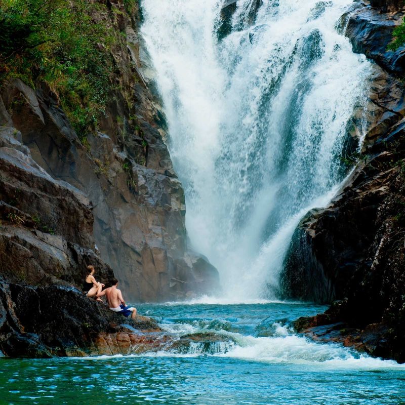 Big Rock Falls near in Mountain Pine Ridge about 50 miles from Belize City.