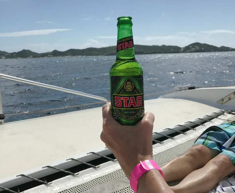 Stag beer, a premium lager made by Grenada Breweries Ltd.