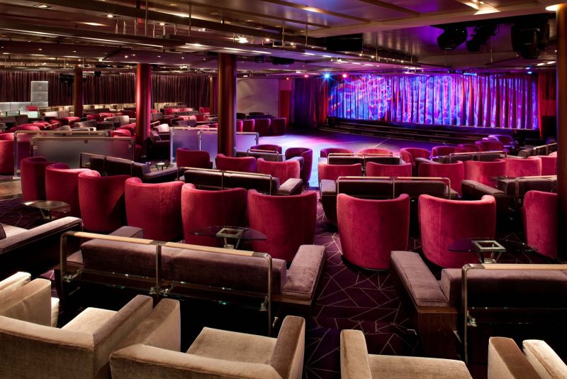 The Grand Salon on the Seaboun Sojourn hosts varied shows and performances — you're sure to find something to enjoy.