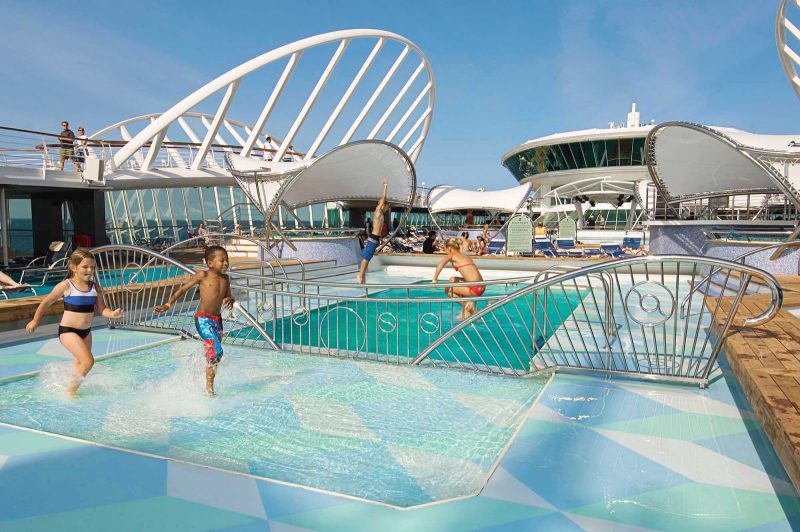 Aboard Enchantment of the Seas, kids have their own pool to splash and swim in.