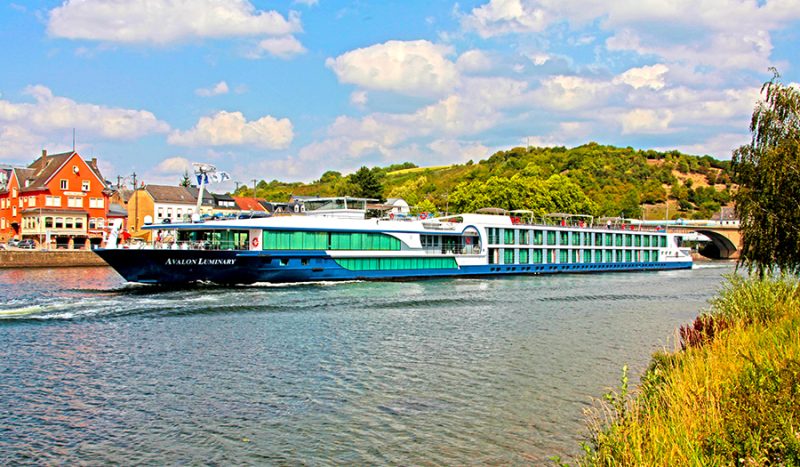 Avalon Luminary cruising Germany along the Moselle River.