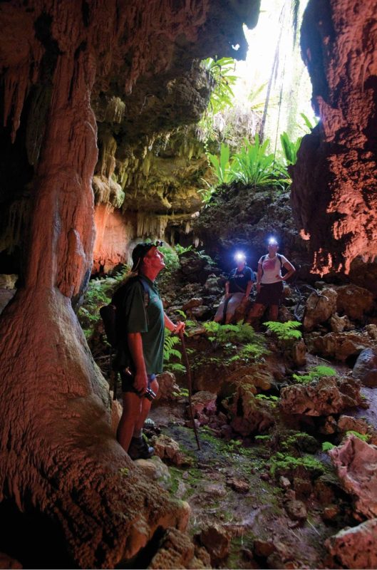 Travel to another world when you visit the Anatakitaki Caves of the Cook Islands.