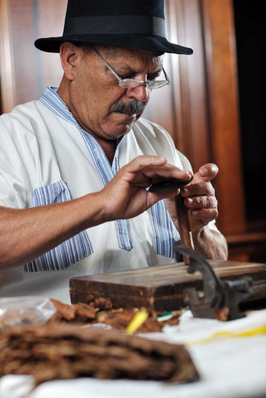 Cigar rolling is an art in Havana, Cuba.