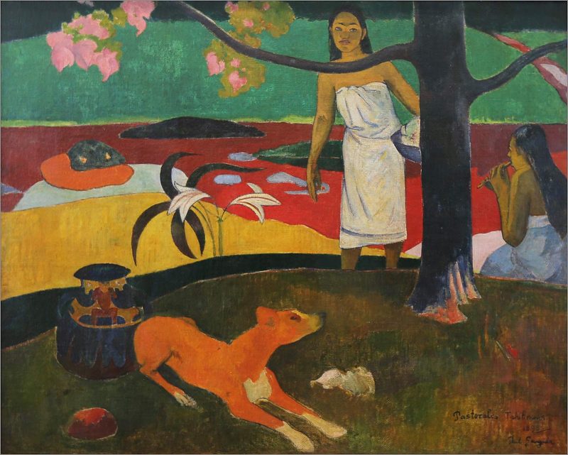 Paul Gaughin, “Pastorales tahitienes,” 1892, oil on canvas.