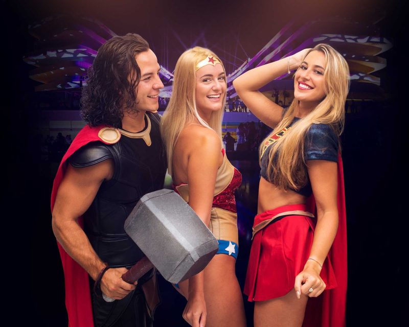 On Mondays guests can transform themselves into their favorite superheroes as part of the themed evening at Temptation Cancun Resort.