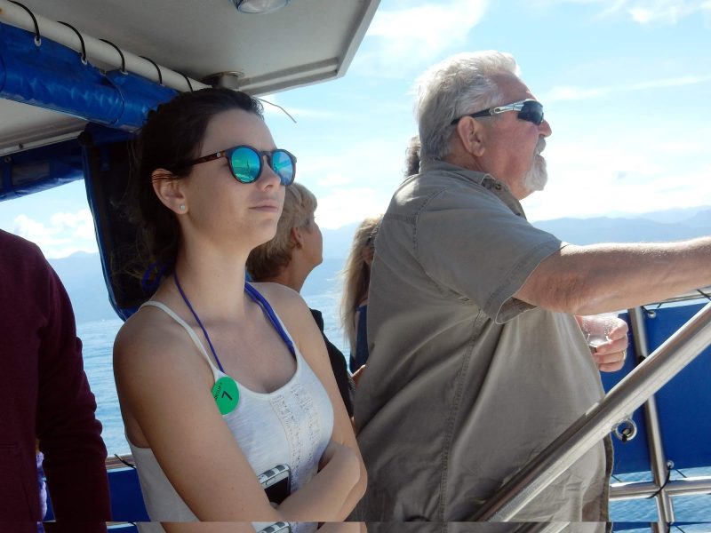 Whale watching during a Vallarta Adventures excursion off of Puerto Vallarta, Mexico.