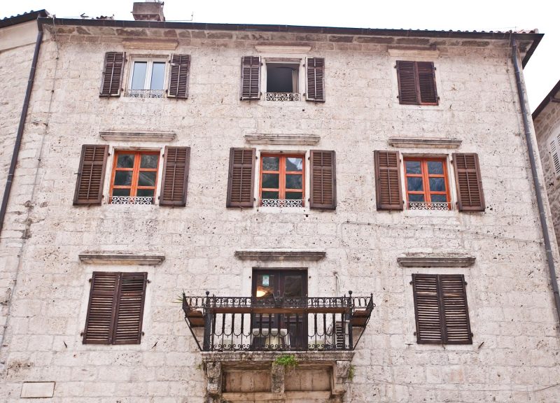 A building in Old Kotor, Montenegro.