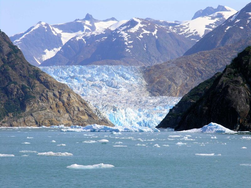Majestic Tracy Arm Fjord lies 45 miles south of Juneau.