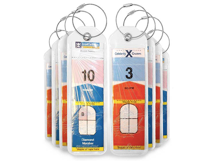 These holders make adding your cruise tags to your suitcases simple and painless.