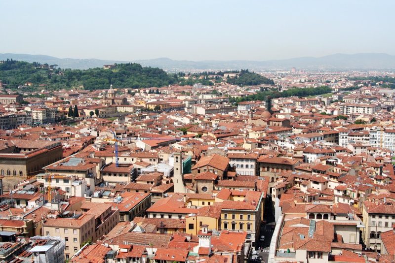 The classic cityscape of Florence, Italy.