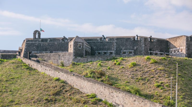 Brimstone Hill Fortress is a well-preserved UNESCO World Heritage Site in St. Kitts.