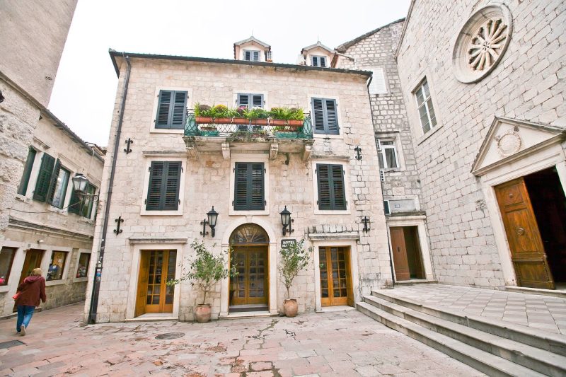Buildings in Old Kotor, Montenegro. 