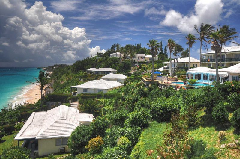 Hillside view in Warwick, Bermuda.