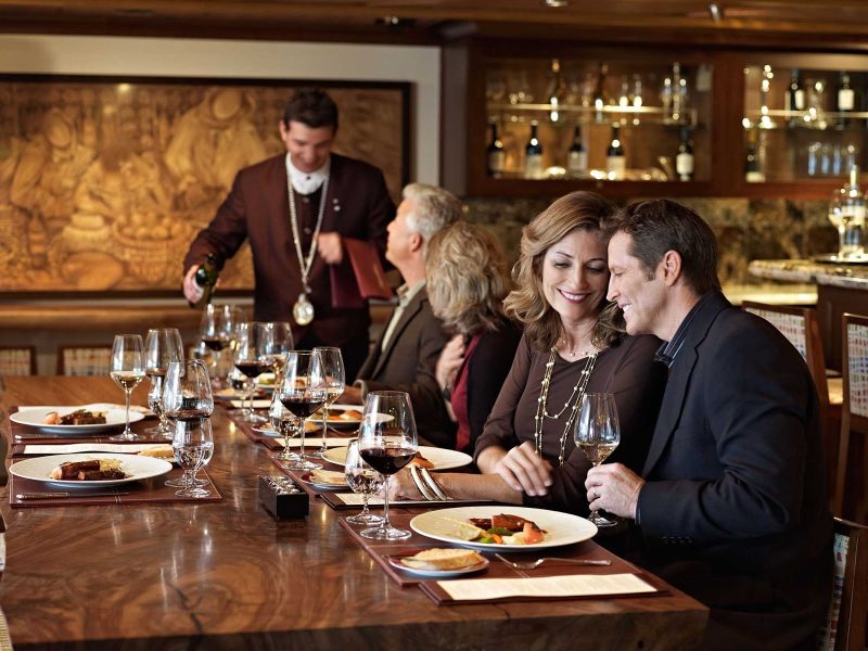 La Reserve by Wine Spectator offers seminars and vintage tastings to Oceania Cruises passengers for an additional fee.