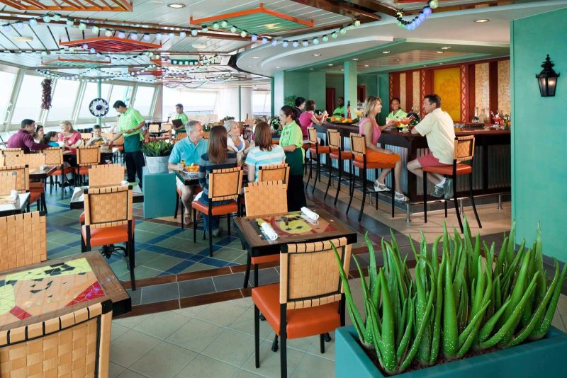 Rita's Cantina, on Radiance of the Seas, serves up tasty Mexican dishes and a wide selection of margaritas.