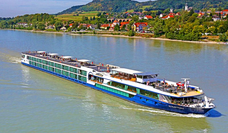 Avalon Vista sailing the Danube River in Wachau, Austria.