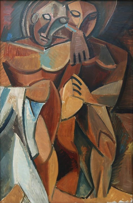 Pablo Picasso, “Friendship,” 1908, oil on canvas, at the Hermitage at St. Petersburg, Russia.