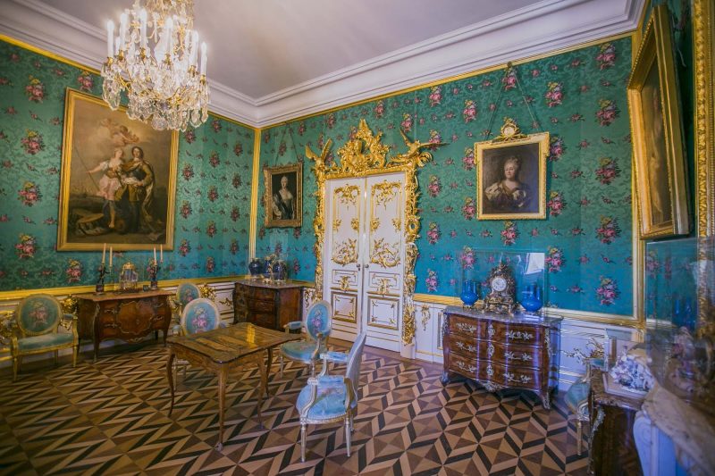 The Standard Room in Peterhof Palace near St. Petersburg, Russia.