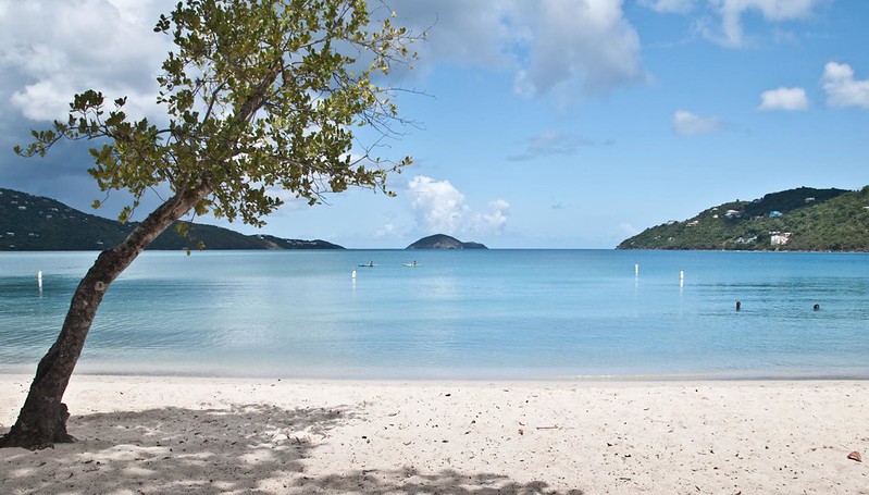 Magen's Bay Beach in St. Thomas.