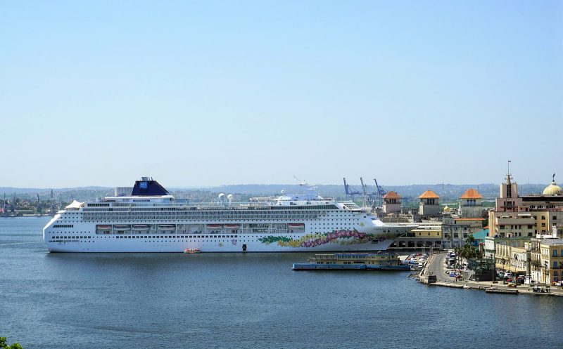 Norwegian Sky in Havana Harbor.