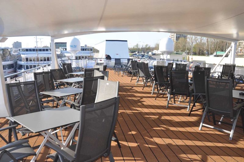 The sundeck aboard your Viking Cruises river ship is the ideal setting to sit back and take in the spectacular scenery of your  voyage through Russia.