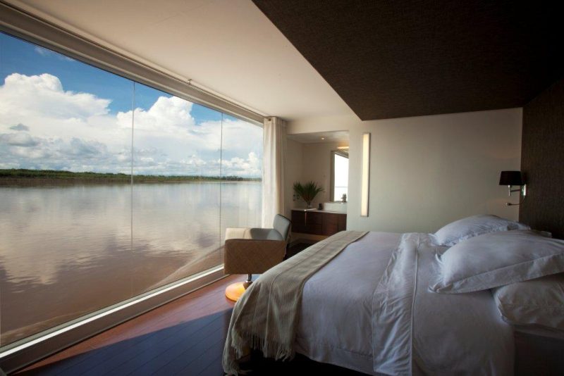 Cabins with river views