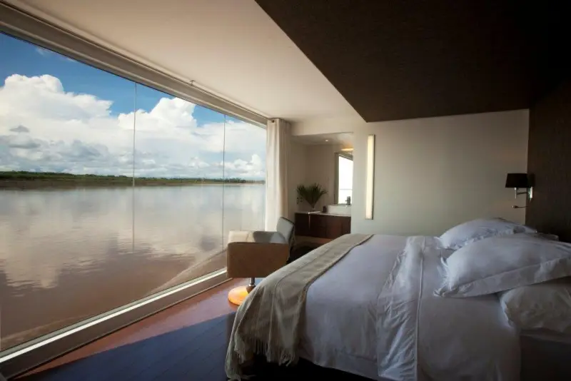Cabins with river views