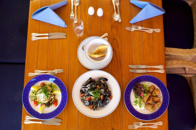 Dining al fresco on a SeaDream Yacht Club cruise.
