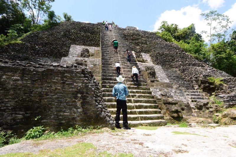 The Mayan ruins of Lamanai, Belize.