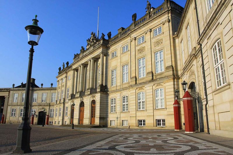 Amalienborg in Copenhagen is the winter home of the Danish Royal Family, with its four royal palaces.