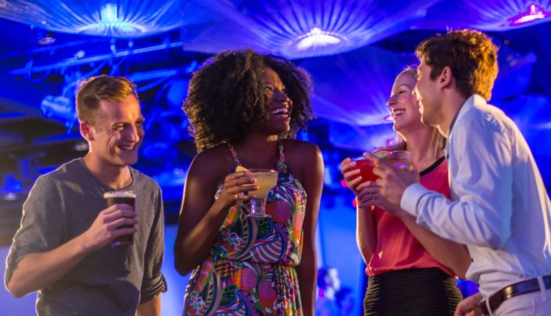 Disney Magic offers a wide range of nightlife options for guests, with live music, dance, games and activities. Lounges include the Fathoms nightclub, O'Gills Pub, Keys piano bar and Promenade Lounge, all on deck 3, and the adults-only Signals bar on deck 9.