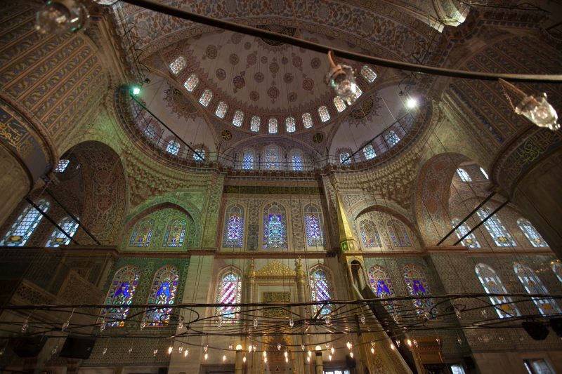The spectacular Blue Mosque, built from 1609 to 1616, during the rule of Ahmed I.