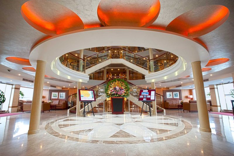 The marble floors, crystal chandeliers and soaring five-story atrium should make a good first impression when you arrive for your sailing on Viking Emerald.