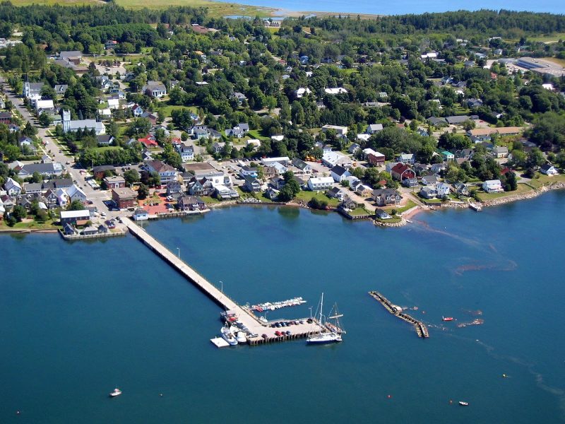 The harbor of pretty St. Andrews-by-the-Sea, New Brunswick, Canada.