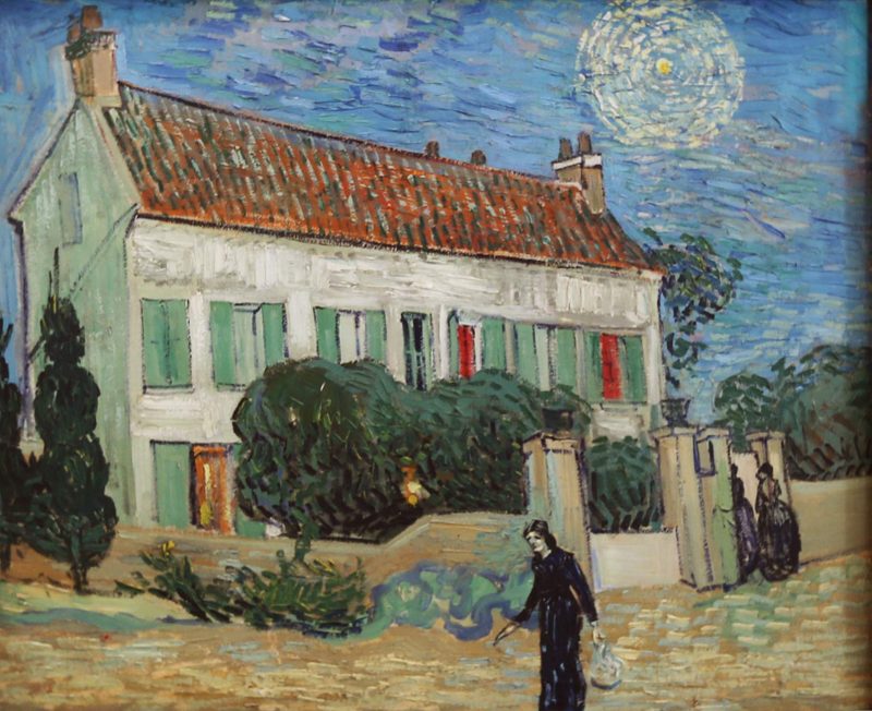 Vincent van Gogh, “The White House at Night” (no, not that White House), 1890, oil on canvas, at the Hermitage at St. Petersburg, Russia.