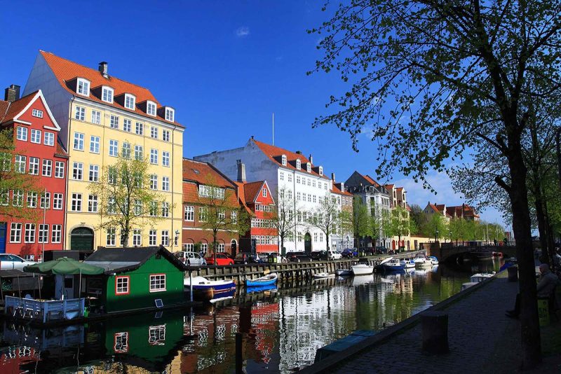 Relax as you stroll along the many canals of Copenhagen.