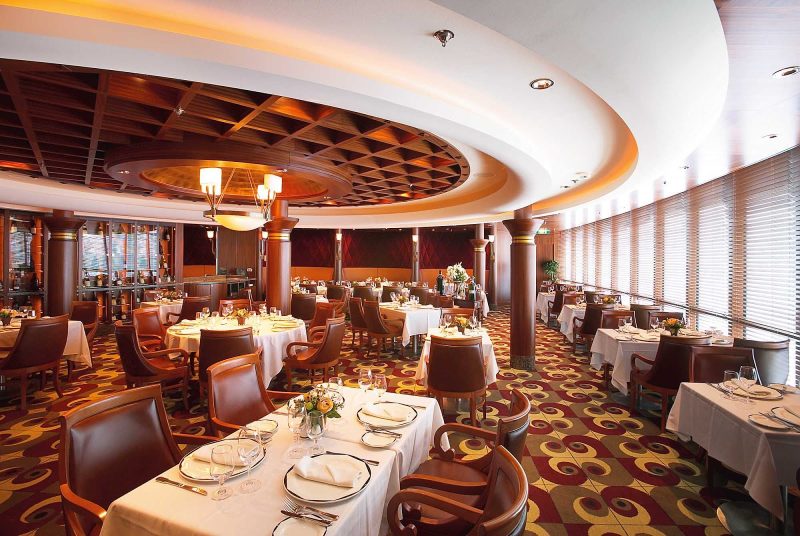 Enjoy a delicious dinner and fine wine at Chops Grille while cruising on Jewel of the Seas. The charge is $30 per diner. It's on deck 6 near Schooner bar.