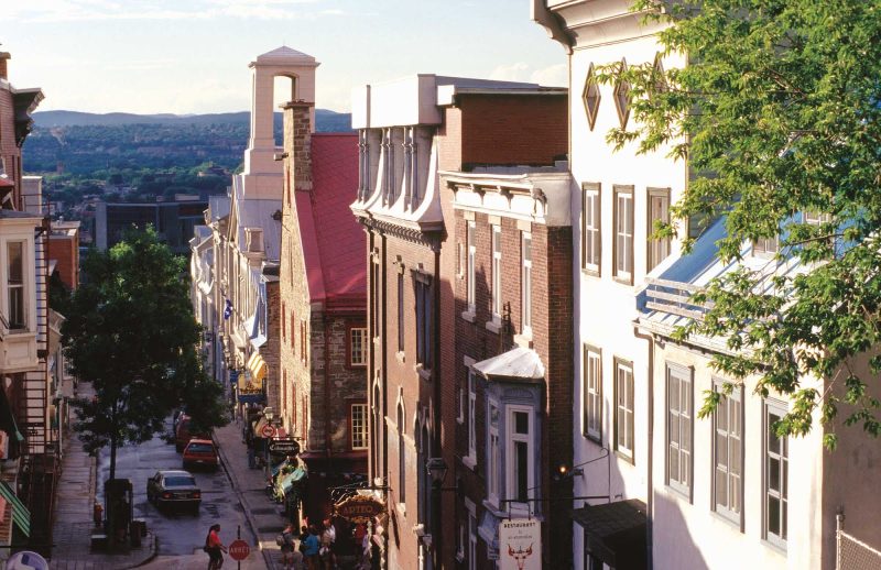 Side street in downtown Quebec City.