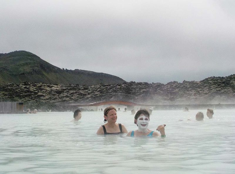 In the Blue Lagoon -- after all, it is a spa!
