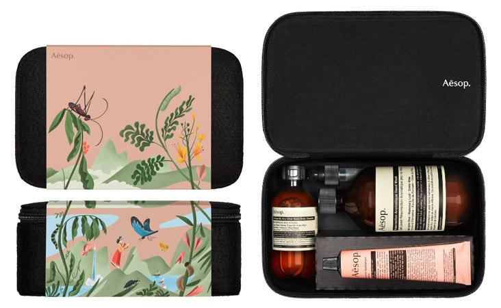 An Aesop skincare kit