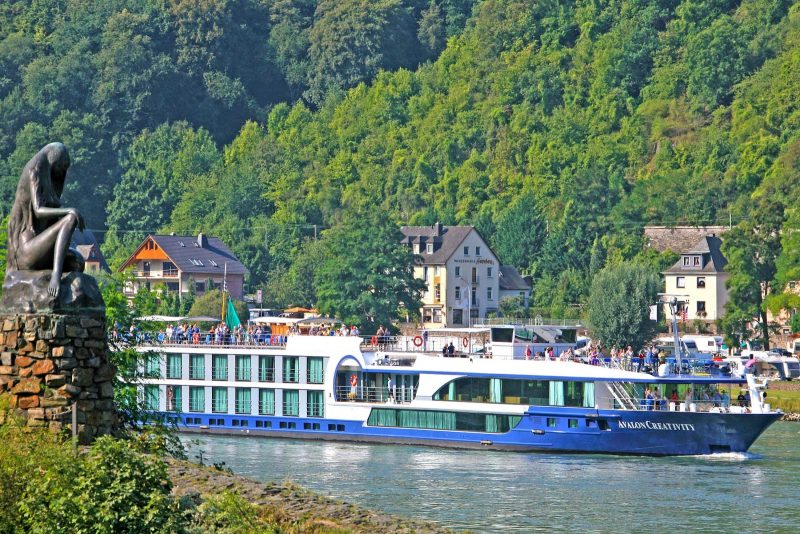 Avalon Creativity sailing the Rhine River in Germany.