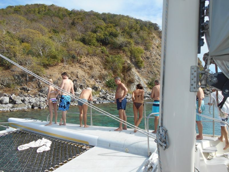 Shore excursion in a catamaran off Silversea Silver Shadow