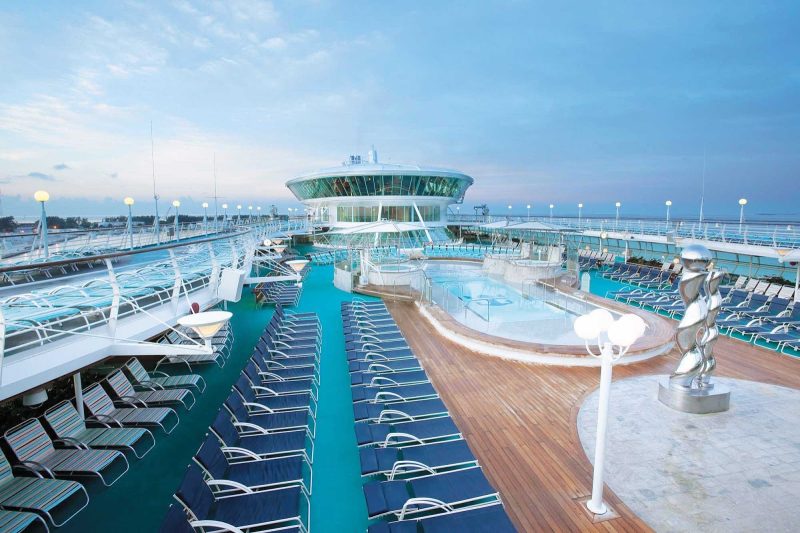Soak in the rays or just soak in one of Enchantment of the Seas' nine swimming pools and whirlpools.