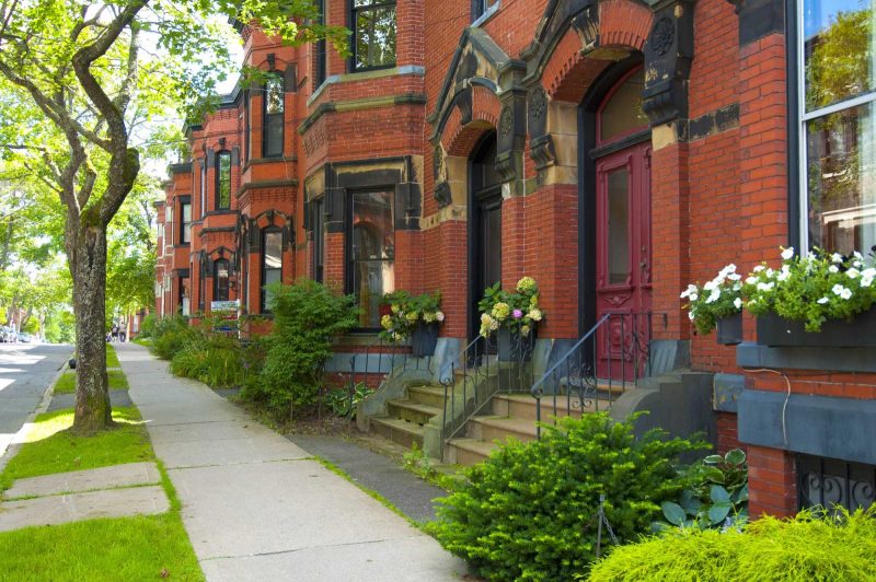 Admire the century-old buildings on Germain Street during your visit to Saint John, New Brunswick.