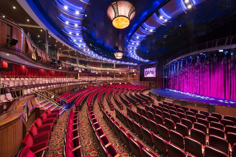 Take in a stage production at night in the Royal Theater on Harmony of the Seas.